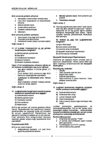 Meditus Soruları - Küçük Stajlar ( 6.Baskı )