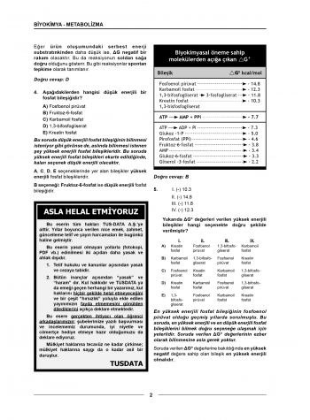 Meditus Soruları ( 4.Baskı ) Biyokimya