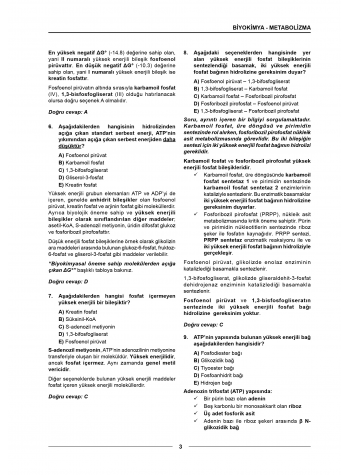 Meditus Soruları ( 4.Baskı ) Biyokimya