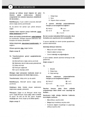 DUS Miadent Soruları ( 7.Baskı ) Ağız Radyolojisi