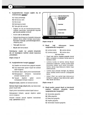 DUS Miadent Soruları ( 7.Baskı ) Periodontoloji