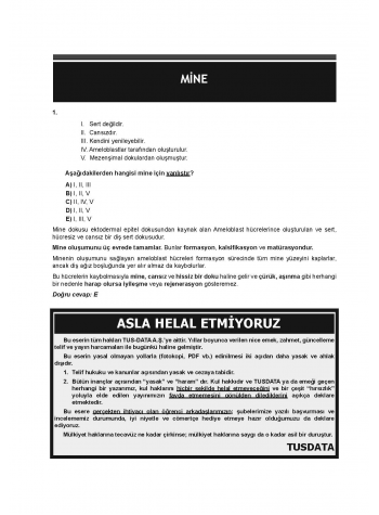 DUS Miadent Soruları ( 7.Baskı ) Restoratif Diş