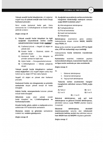 DUS Prodent Soruları ( 10.Baskı ) Biyokimya