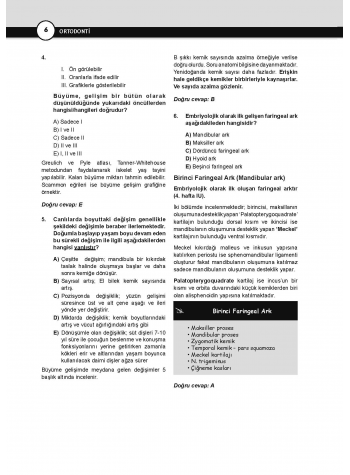 DUS Prodent Soruları ( 10.Baskı ) Ortodonti