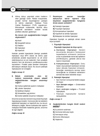 DUS Prodent Soruları ( 10.Baskı ) Patoloji