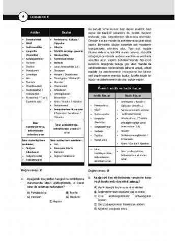 DUS Prodent Soruları ( 9.Baskı ) Farmakoloji
