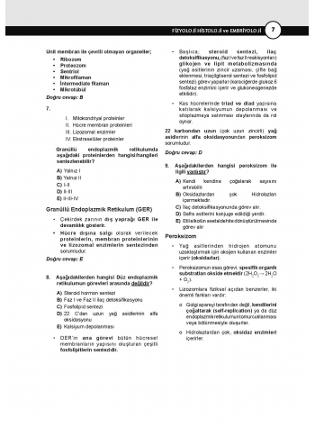 DUS Prodent Soruları ( 9.Baskı ) Fizyoloji