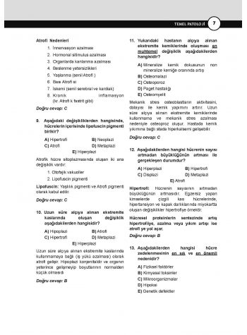 DUS Prodent Soruları ( 9.Baskı ) Patoloji