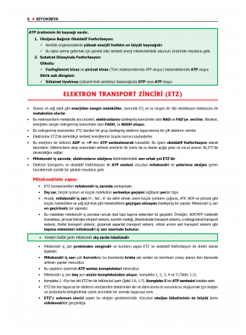 ProspekTUS Fakülte-Komite BİYOKİMYA