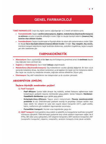 ProspekTUS FARMAKOLOJİ Konu Kit. ( 7.Baskı )