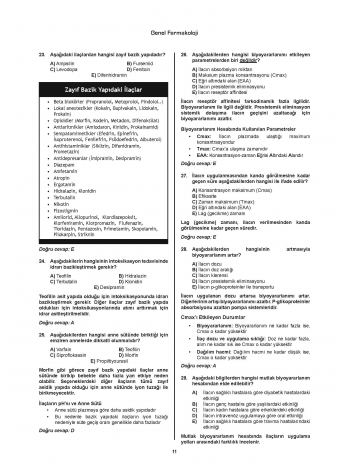 Prospektus Soruları Altun Farmakoloji ( 6.Baskı ) Prospektus Soruları Altun Farmakoloji ( 6.Baskı )