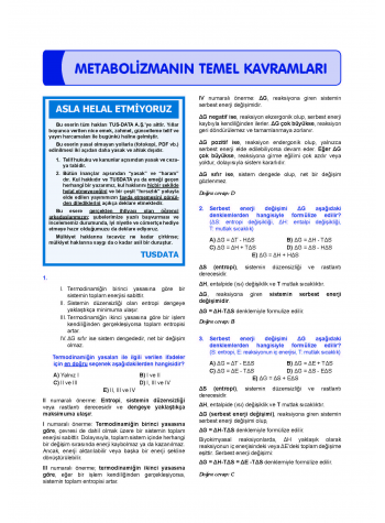 Prospektus Soruları Biyokimya Prospektus Soruları Biyokimya