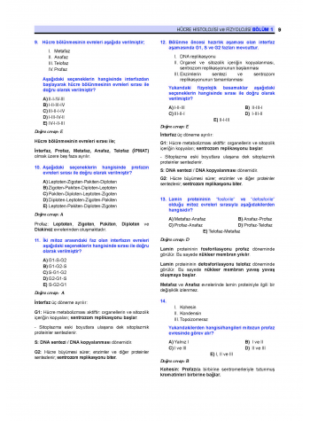 Prospektus Soruları Fizyoloji