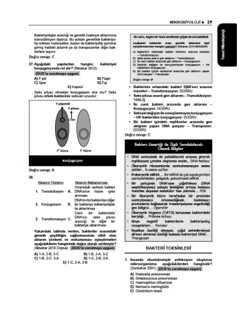 Tüm TUS Soruları ( 35.Baskı ) Mikrobiyoloji Tüm TUS Soruları ( 35.Baskı ) Mikrobiyoloji