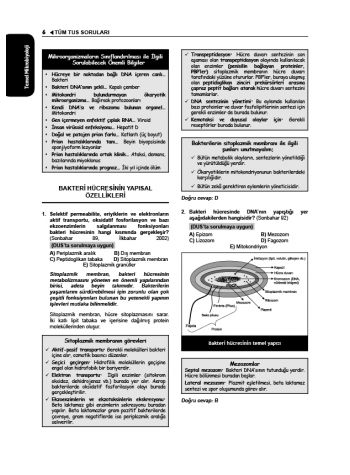 Tüm TUS Soruları ( 35.Baskı ) Mikrobiyoloji Tüm TUS Soruları ( 35.Baskı ) Mikrobiyoloji