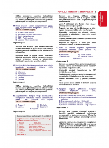 Tüm Tus Soruları ( 34.Baskı ) Fizyoloji Tüm Tus Soruları ( 34.Baskı ) Fizyoloji
