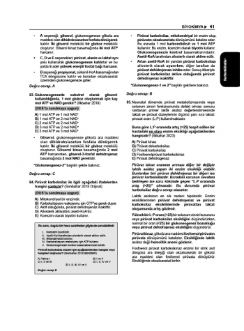 Tüm TUS Soruları ( 35.Baskı ) Biyokimya
