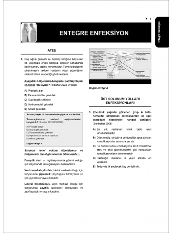 Tüm TUS Soruları ( 35.Baskı ) Entegre Enfeksiyon Hastalıkları Tüm TUS Soruları ( 35.Baskı ) Entegre Enfeksiyon Hastalıkları