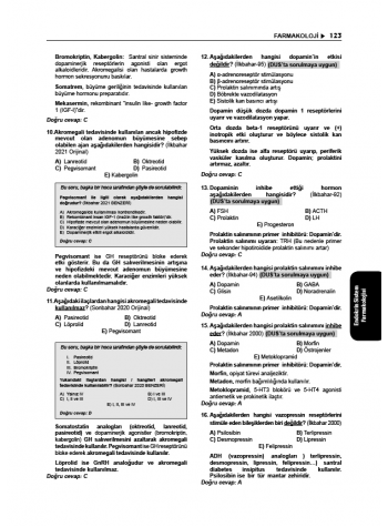 Tüm TUS Soruları ( 35.Baskı ) Farmakoloji