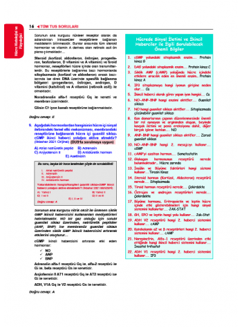 Tüm TUS Soruları ( 35.Baskı ) Fizyoloji Tüm TUS Soruları ( 35.Baskı ) Fizyoloji