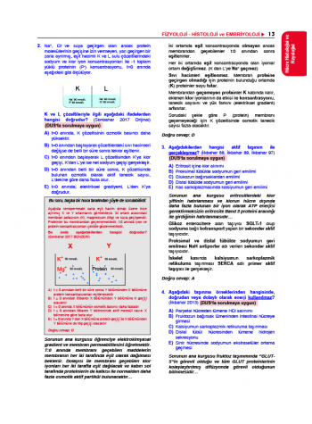 Tüm TUS Soruları ( 35.Baskı ) Fizyoloji Tüm TUS Soruları ( 35.Baskı ) Fizyoloji