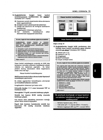 Tüm TUS Soruları ( 35.Baskı ) Genel Cerrahi