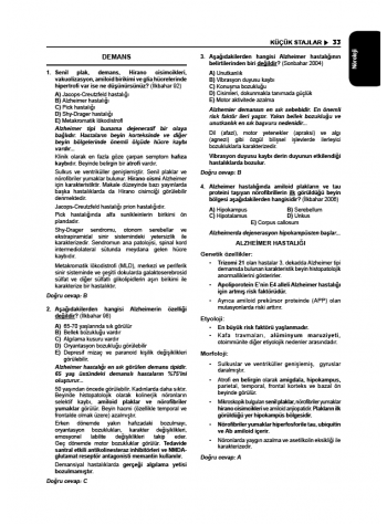 Tüm TUS Soruları ( 35.Baskı ) Küçük Stajlar