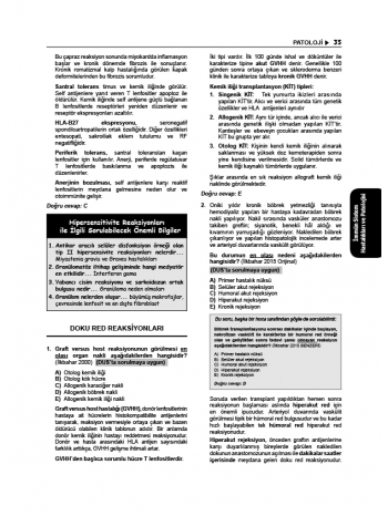 Tüm TUS Soruları ( 35.Baskı ) Patoloji
