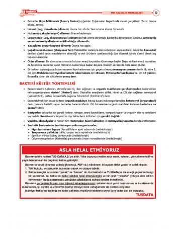 TUS Şampiyonların Notu ( 22.Baskı ) Mikrobiyoloji