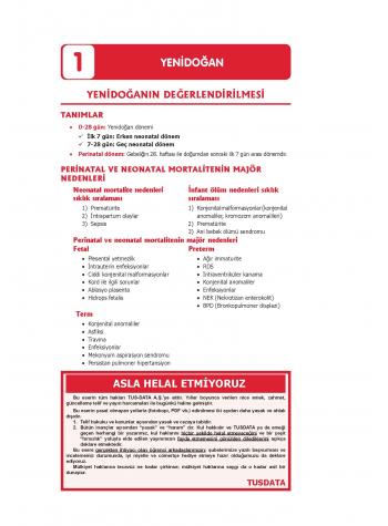 2024 - TUS Şampiyonların Notu - Pediatri 2024 - TUS Şampiyonların Notu - Pediatri