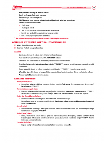 TUS Şampiyonların Notu ( 22.Baskı ) Küçük Stajlar