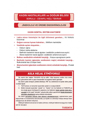 OPTİMUM REVİEW ( 8.Baskı ) KADIN DOĞUM