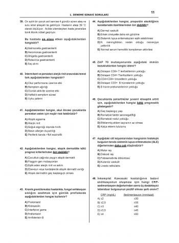 Ydus Açıklamalı Pediatri 15 Deneme Kitabı