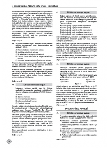 Ydus Çıkmış Soruları Pediatri ( 10.Baskı ) 1.2 Cilt