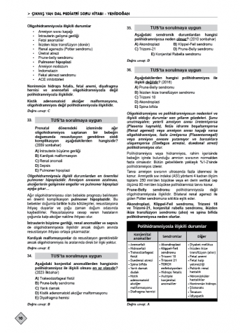 Ydus Çıkmış Soruları Pediatri ( 10.Baskı ) 1.2 Cilt