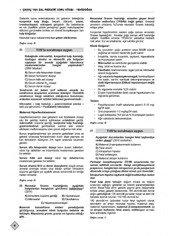 Ydus Çıkmış Soruları Pediatri ( 10.Baskı ) 1.2 Cilt