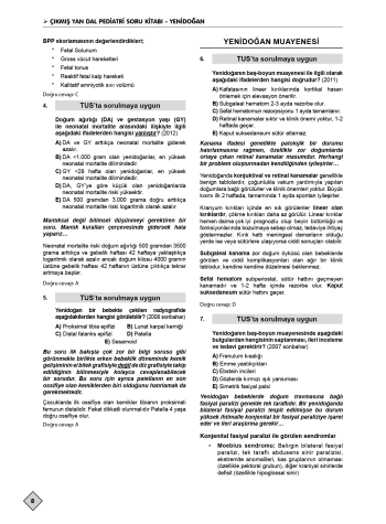 Ydus Çıkmış Soruları Pediatri SPİRALLİ - 9. Baskı Ydus Çıkmış Soruları Pediatri SPİRALLİ - 9. Baskı
